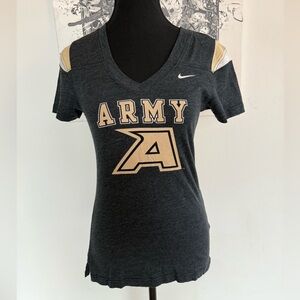 Nike Women's Black and Gold Army Black Knights Tee
